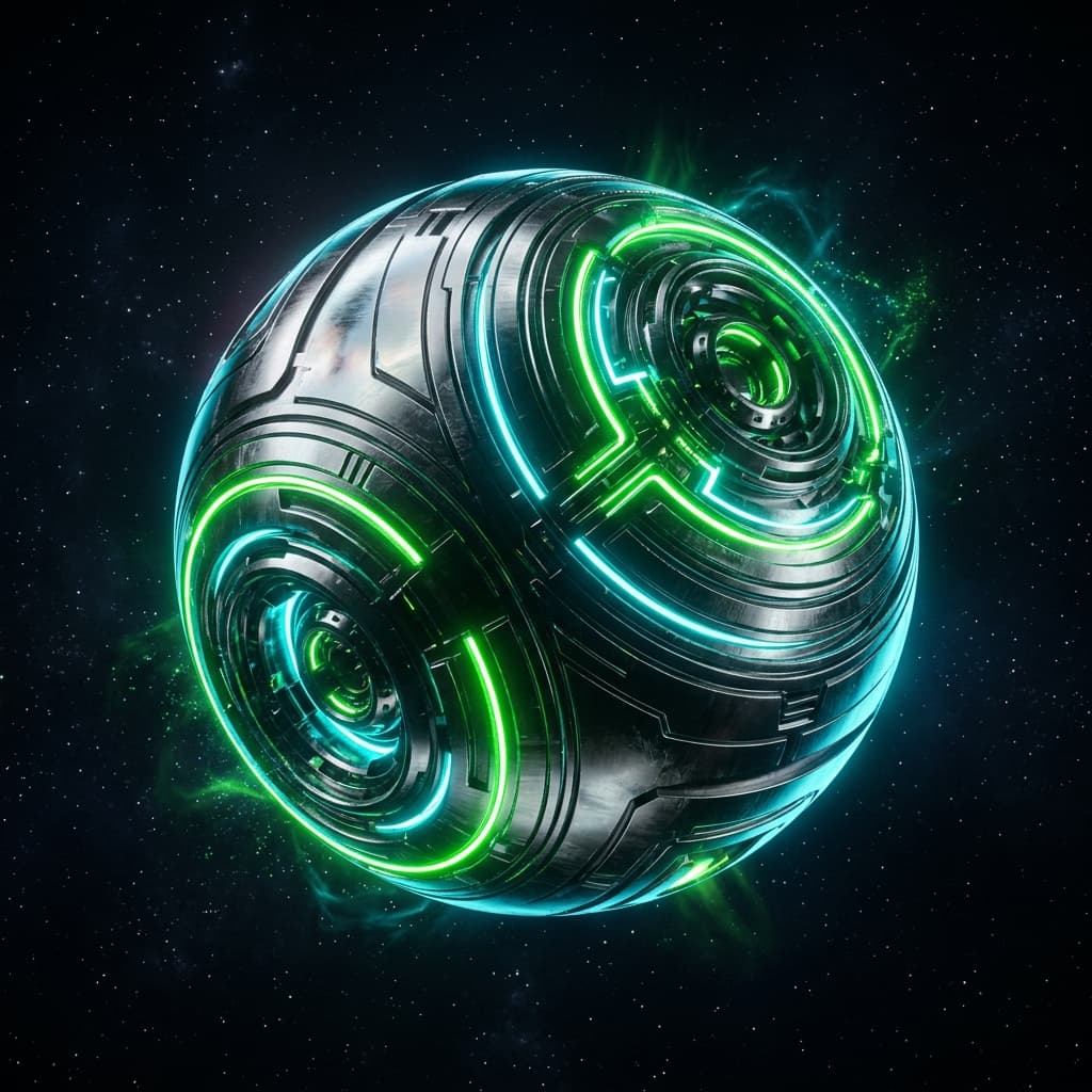 Abstract decorative 3D sphere